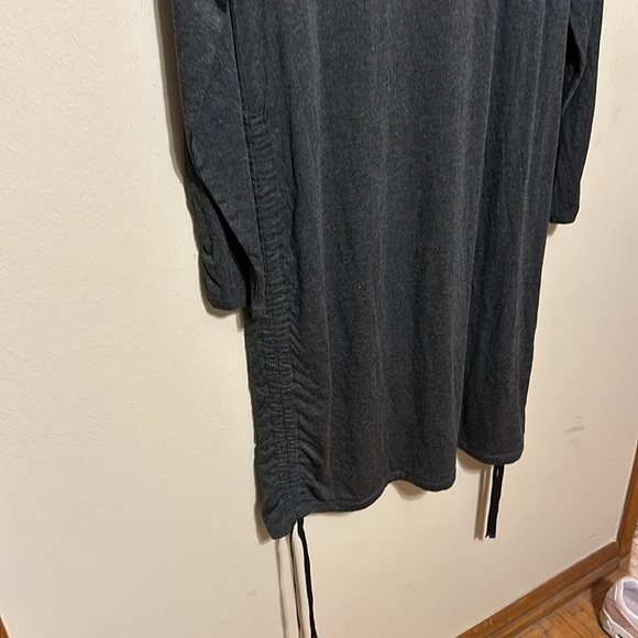 Evy’s‎ Tree Jenevieve Charcoal Ruched Dress Size XL - Picture 6 of 9
